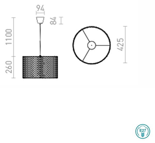 Φωτιστικό Κρεμαστό Rendl Light Aino R13275 Χρώμιο