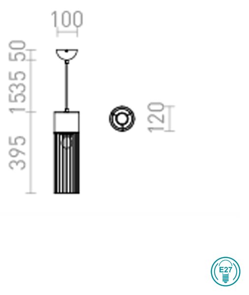 Φωτιστικό Κρεμαστό Rendl Light Burton R12931