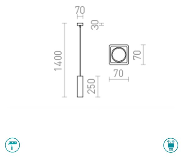 Φωτιστικό Κρεμαστό Rendl Light Jack R11676 Λευκό