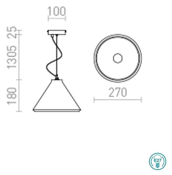 Φωτιστικό Κρεμαστό Rendl Light Radical R12416