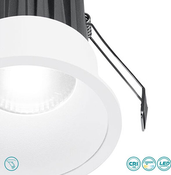 Φωτιστικό Σποτ Χωνευτό Gea Luce Celia GFA1020C Λευκό Σατινάτο (3000K)