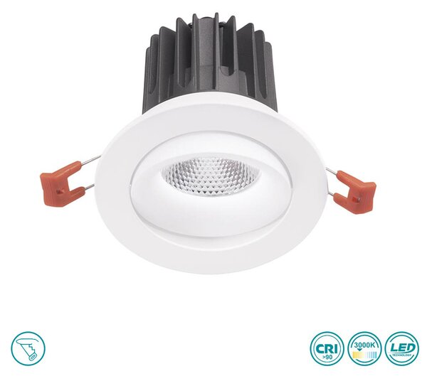 Φωτιστικό Σποτ Χωνευτό Gea Luce Aran GFA1042C Λευκό Σατινέ (3000K)