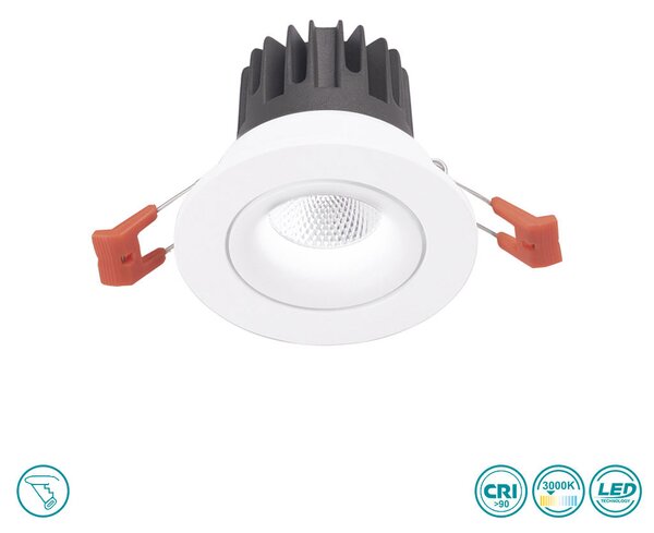 Φωτιστικό Σποτ Χωνευτό Gea Luce Aran GFA1041C Λευκό Σατινέ (3000K)