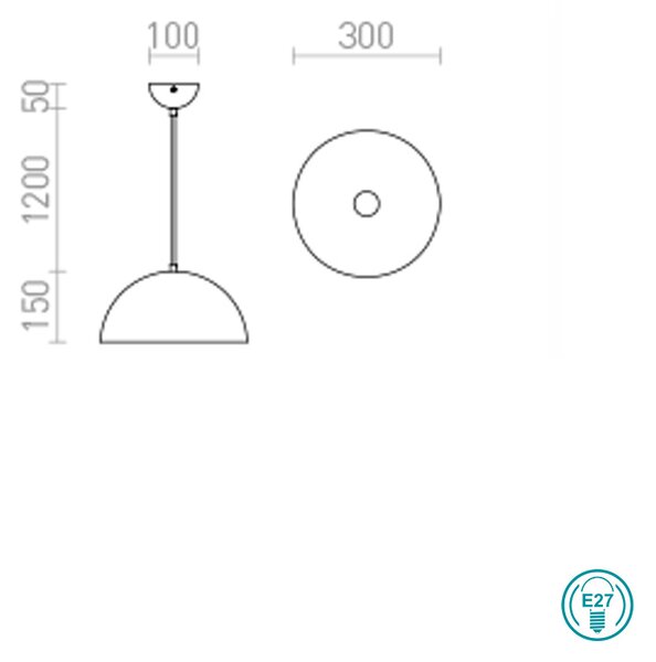 Φωτιστικό Κρεμαστό Rendl Light Monroe R12396 Χαλκός