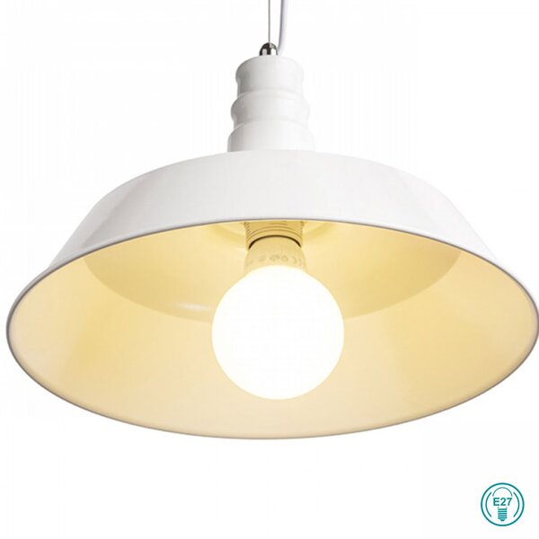 Φωτιστικό Κρεμαστό Rendl Light Goldie R11689 Λευκό