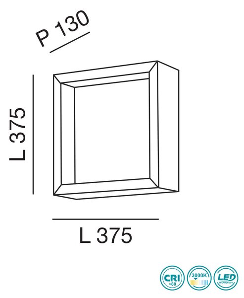 Απλίκα Fabas Luce Window 3471-22-215 Δρυς