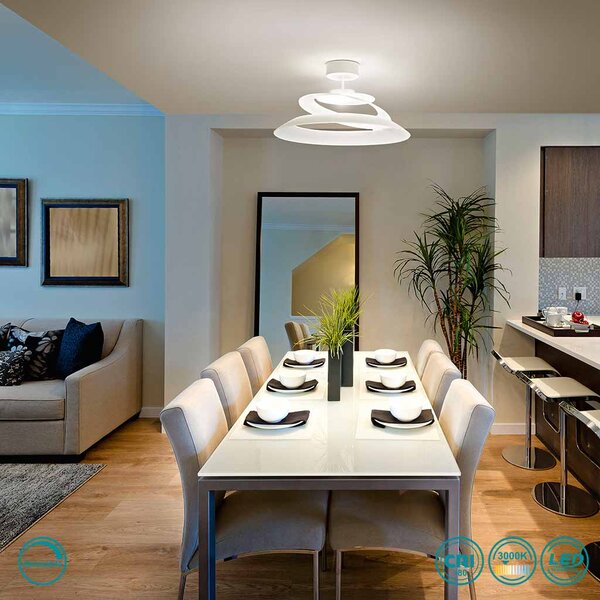 Φωτιστικό Οροφής Fabas Luce Aragon LED 3357-65-102 Λευκό