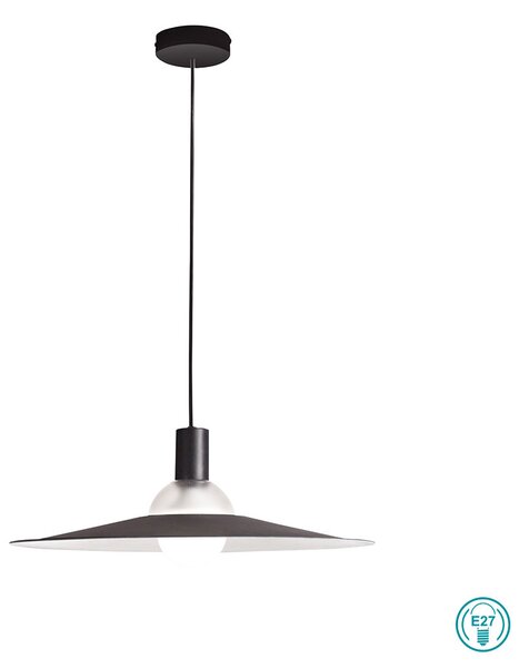 Φωτιστικό Κρεμαστό Fabas Luce Camilla 3517-40-101 Μαύρο