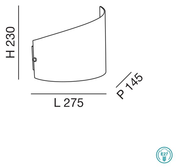 Απλίκα Fabas Luce Moa 3249-21-102 Λευκή