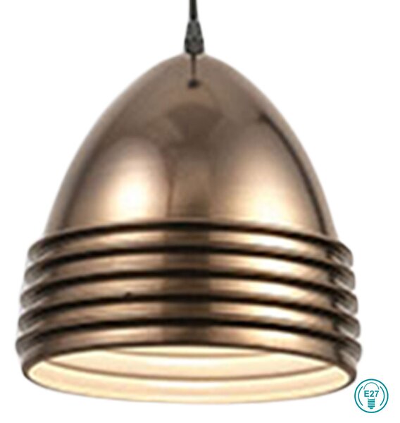 Φωτιστικό Κρεμαστό Fabas Luce Gavia 3609-40-179 Κεραμικό Bronze