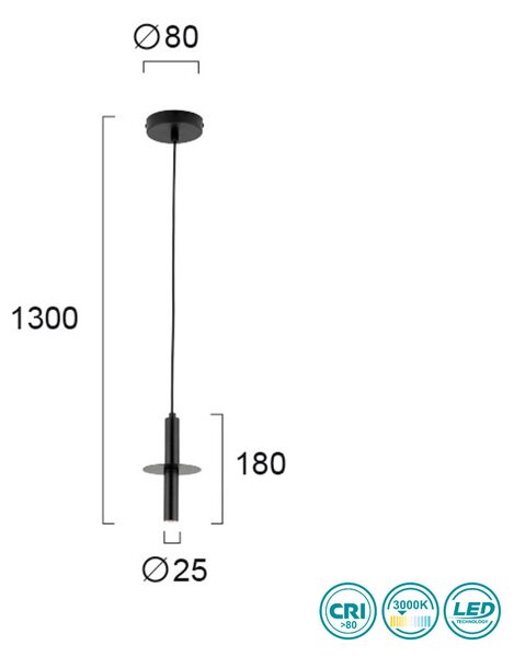 Φωτιστικό Κρεμαστό Viokef Duct 3099500