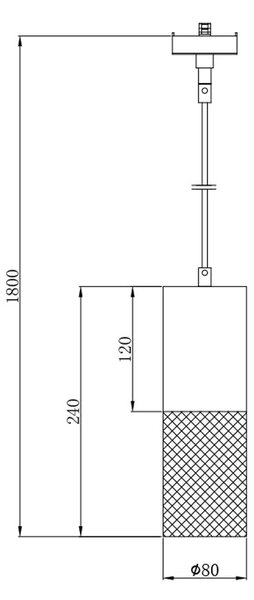 Σποτ Ράγας DUOline Trio Lighting Tosh 73430132 Ξύλο-Μαύρο Ματ