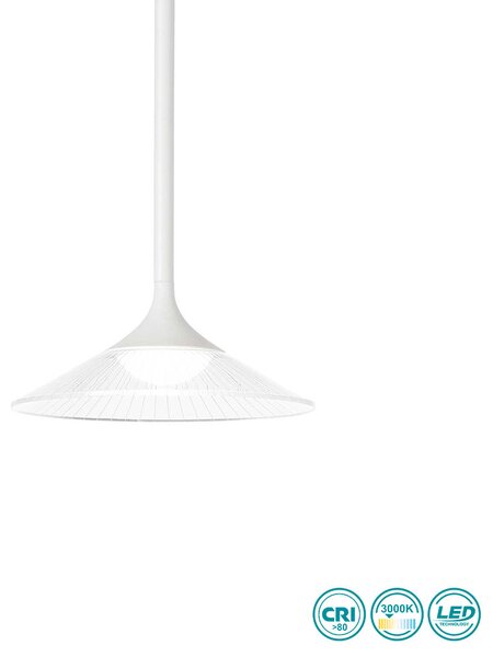 Φωτιστικό Κρεμαστό Ideal Lux Tristan 256429 Λευκό (3000Κ)