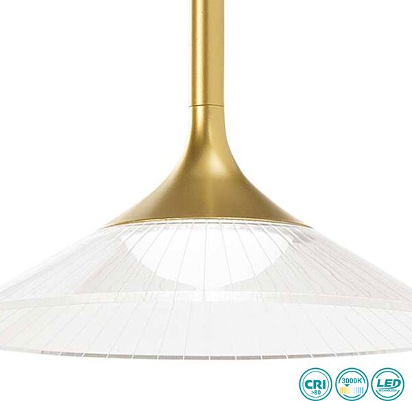 Φωτιστικό Κρεμαστό Ideal Lux Tristan 256443 Χρυσό (3000Κ)