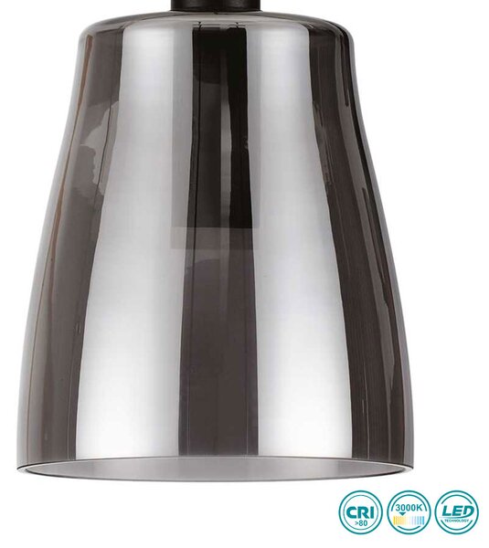 Φωτιστικό Κρεμαστό Ideal Lux Coco 275567 Μαύρο (3000Κ)