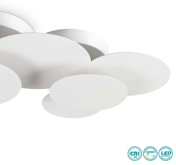 Φωτιστικό Οροφής Ideal Lux Cloud 285207 Λευκό (3000Κ)