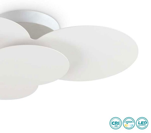 Φωτιστικό Οροφής Ideal Lux Cloud 263519 Λευκό (3000Κ)