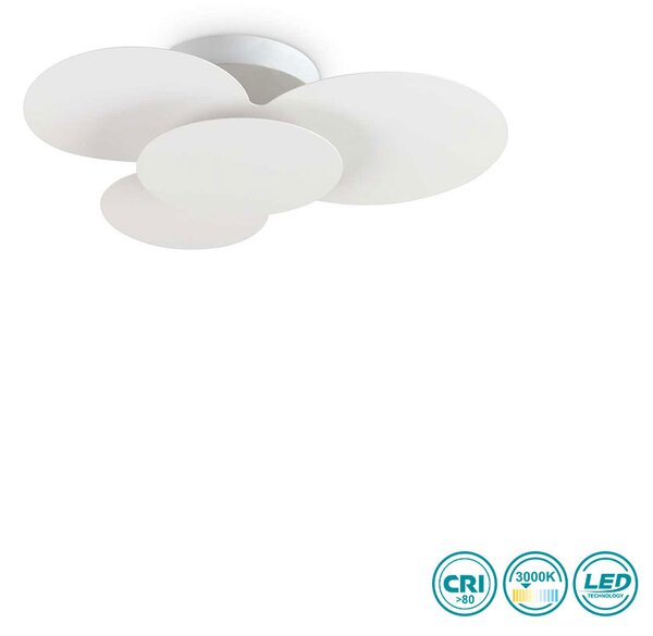 Φωτιστικό Οροφής Ideal Lux Cloud 263519 Λευκό (3000Κ)