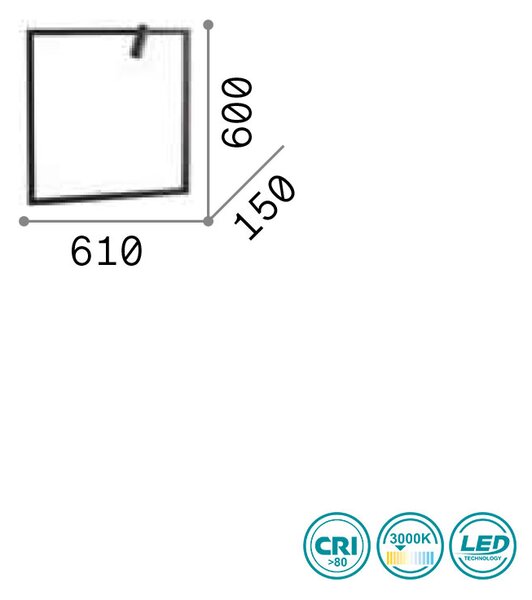 Απλίκα Ideal Lux Syntesi 271897 Μαύρη