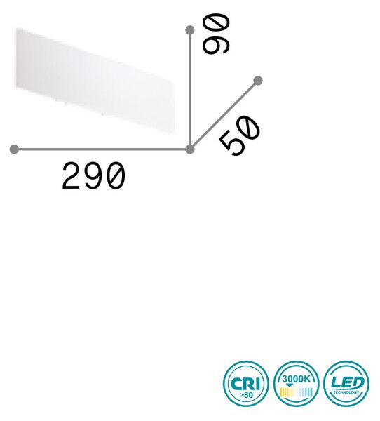 Απλίκα Ideal Lux Zig Zag 282121 L29 Χρυσή Ματ (3000K)