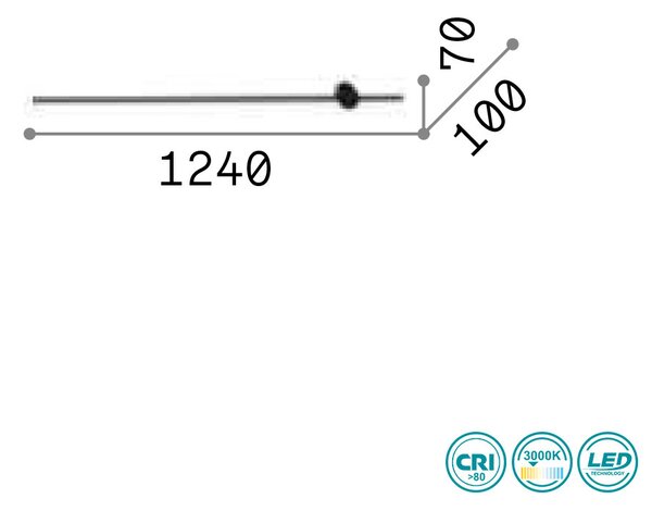 Απλίκα Ideal Lux Essence 285108 Μαύρη