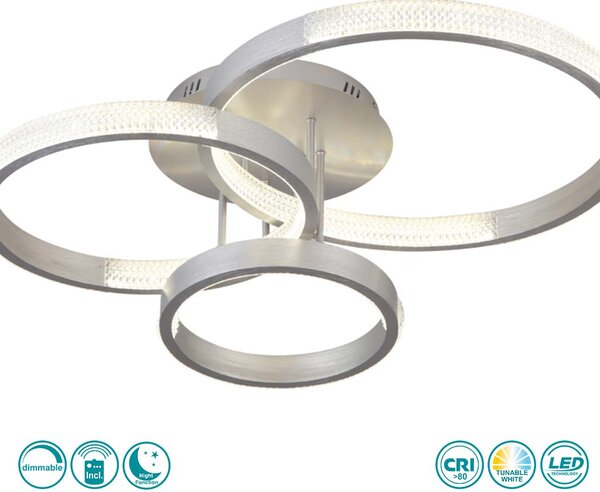 Φωτιστικό Οροφής Sun Light Wind C88070/3-SLV Ασημί (Tunable White)