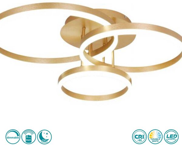 Φωτιστικό Οροφής Sun Light Kievo C88059/3 Χρυσό Ματ (Tunable White)