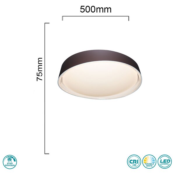 Φωτιστικό Οροφής Sun Light Marion 8269-500 Καφέ