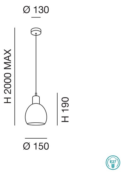 Φωτιστικό Κρεμαστό Fabas Luce Marina 3534-40-102 Κεραμικό Λευκό