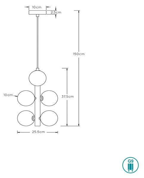 Φωτιστικό Κρεμαστό Lucide Tycho 45474-06-02