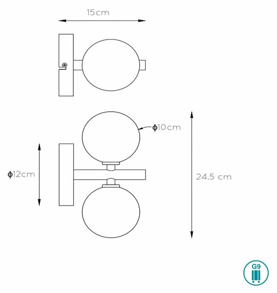 Απλίκα Lucide Tycho 45274-02-02