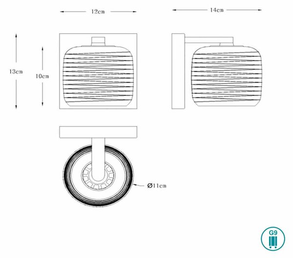 Απλίκα Lucide Eryn 70284-01-11 Χρώμιο