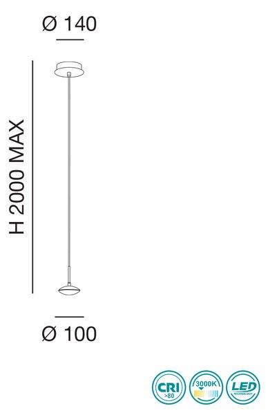 Φωτιστικό Κρεμαστό Fabas Luce Hale 3255-41-212 Νίκελ Ματ