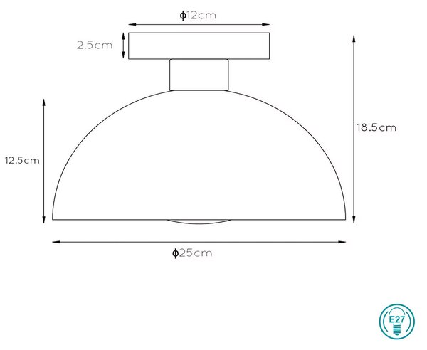 Φωτιστικό Οροφής Lucide Siemon 45196-01-44 Ώχρα