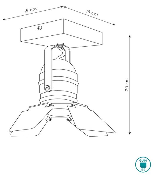 Απλίκα Lucide Picto 17997-01-35 Μπλε