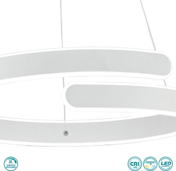 Φωτιστικό Κρεμαστό RL Lighting Parma R37071131 Λευκό Ματ (4000K)