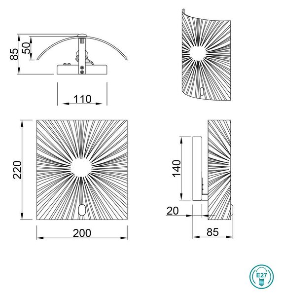 Απλίκα Trio Lighting Elisa 212200100