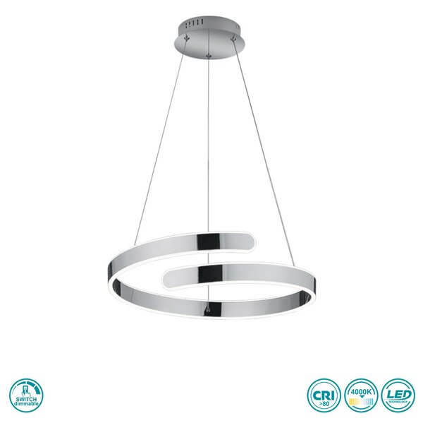 Φωτιστικό Κρεμαστό RL Lighting Parma R37071106 Χρώμιο (4000K)