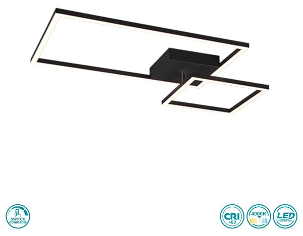 Φωτιστικό Οροφής RL Lighting Padella R62642432 Μαύρο Ματ (4000K)