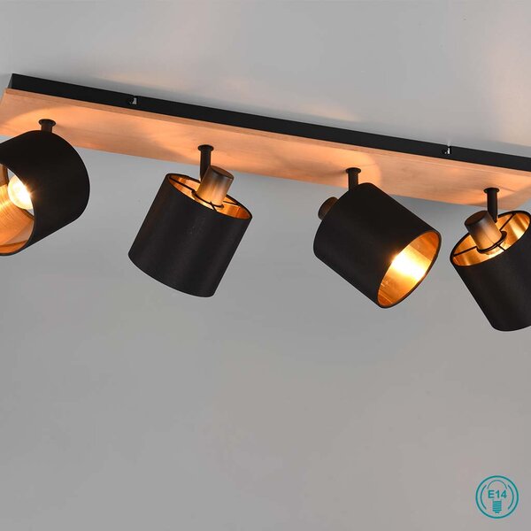 Σποτ RL Lighting Tommy R81334030 Μαύρο