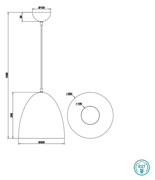 Κρεμαστό Φωτιστικό RL Lighting Tilda R30661008 Οξυντέ