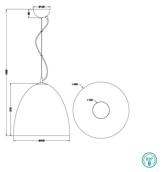 Κρεμαστό Φωτιστικό RL Lighting Tilda R30661908 Οξυντέ