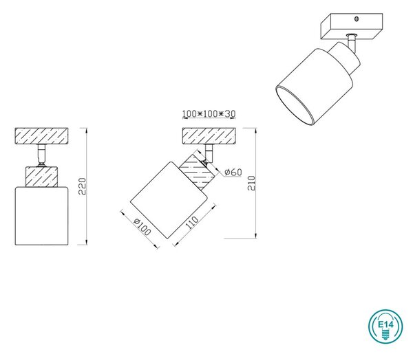 Απλίκα RL Lighting Assam R81111030 Φυσικό Ξύλο