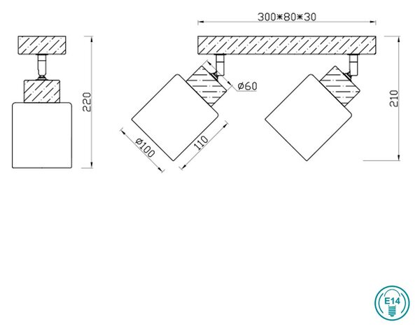 Απλίκα RL Lighting Assam R81112030 Φυσικό Ξύλο