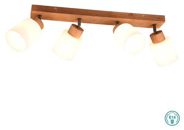 Απλίκα RL Lighting Assam R81114030 Φυσικό Ξύλο