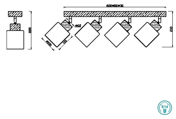 Απλίκα RL Lighting Assam R81114030 Φυσικό Ξύλο