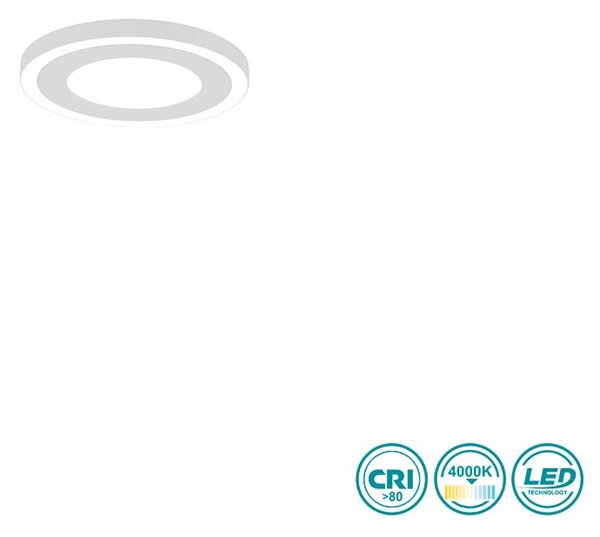 Φωτιστικό Οροφής RL Lighting Carus R67222031 Λευκό Ματ