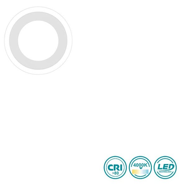 Φωτιστικό Οροφής RL Lighting Carus R67222031 Λευκό Ματ