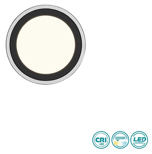 Φωτιστικό Οροφής RL Lighting Carus R67223332 Μαύρο Ματ