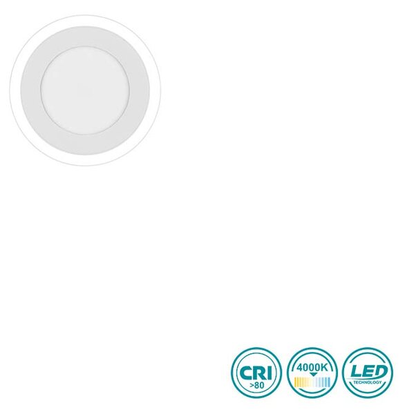 Φωτιστικό Οροφής RL Lighting Carus R67222031 Λευκό Ματ